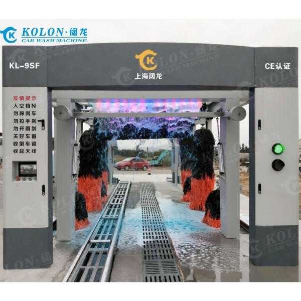 Phiên bản cập nhật đường hầm liên tục loại dài máy giặt xe tự động đầy đủ cho trạm xăng Làm sạch nhiều xe hơn