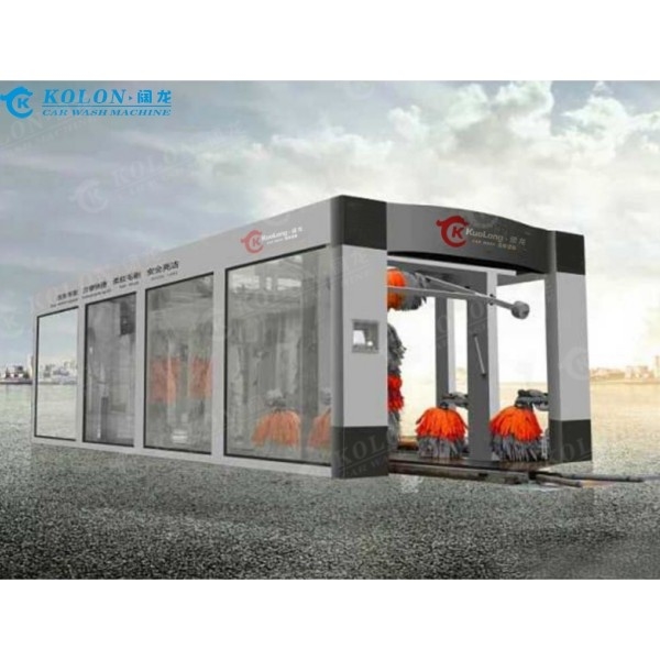 Phiên bản cập nhật đường hầm liên tục loại dài máy giặt xe tự động đầy đủ cho trạm xăng Làm sạch nhiều xe hơn