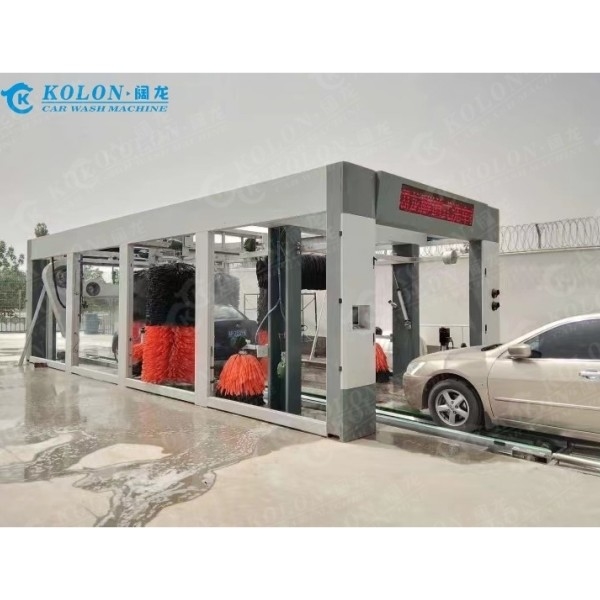 Phiên bản cập nhật đường hầm liên tục loại dài máy giặt xe tự động đầy đủ cho trạm xăng Làm sạch nhiều xe hơn