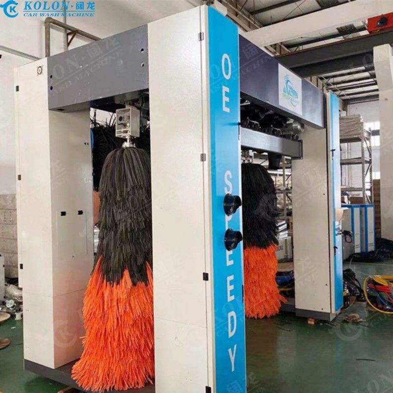 Máy rửa xe tự động 5 bàn chải với máy sấy không khí.