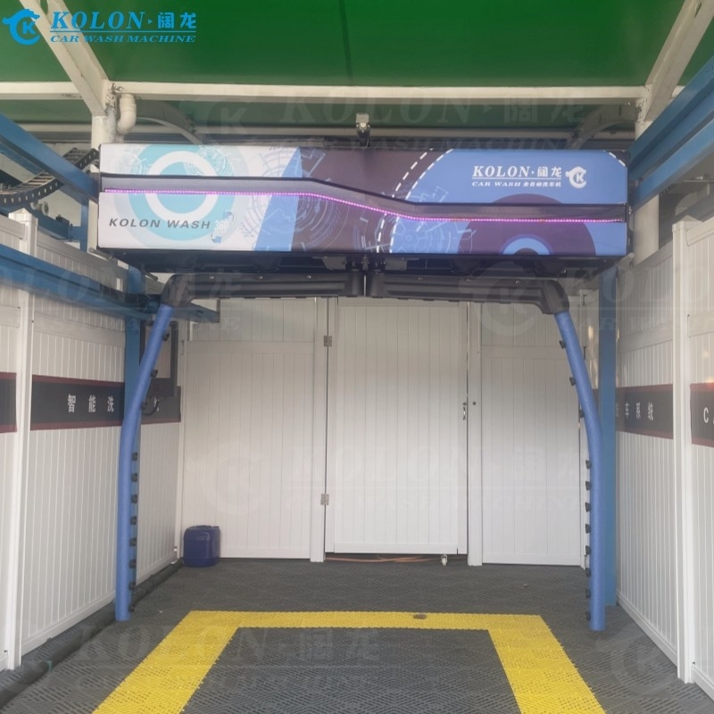 Máy giặt xe tự động không bàn chải không chạm KL360-2 15kw máy bơm nước 12kw máy sấy không khí