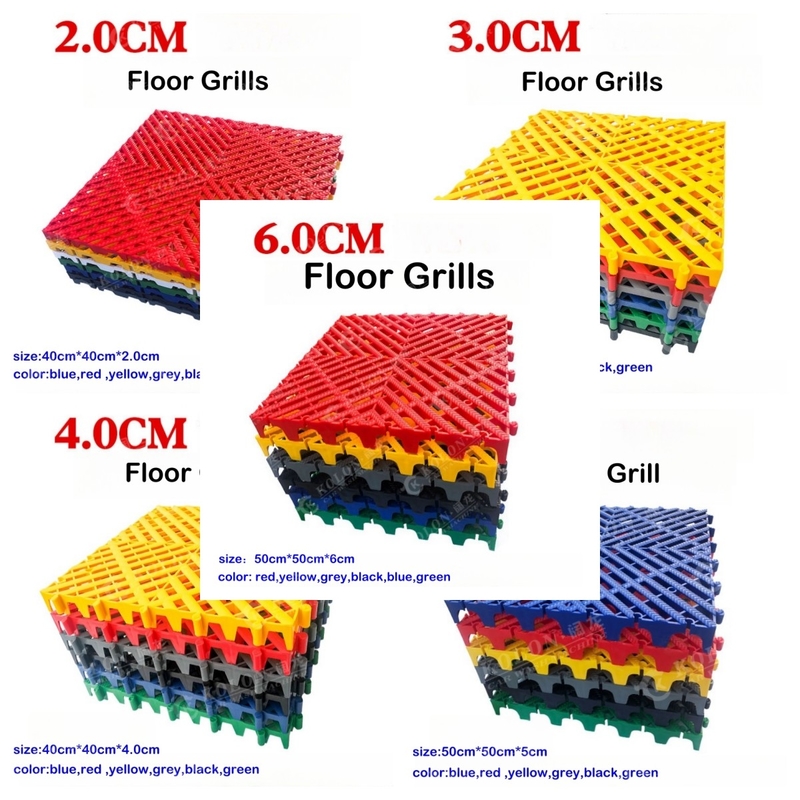 Nhựa PP Interlocking Garage Floor Tile 2.0cm 3.0cm 4.0cm 5.0cm 6.0cm