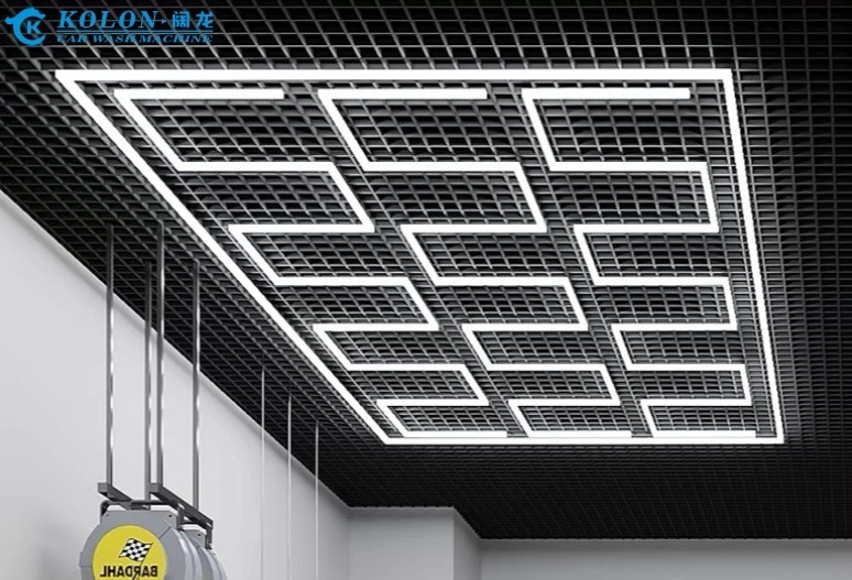 Đèn LED chi tiết trần nhà cho triển lãm ô tô thương mại Đèn làm việc nhà để xe LED