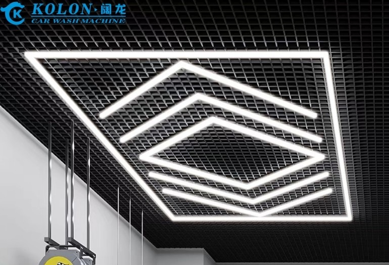 Sản phẩm bán hàng nóng phòng trưng bày xe ô tô Xác định thiết kế ánh sáng Led Workshop Đèn Trần Đèn