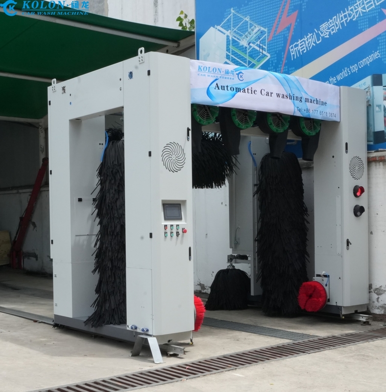 Máy giặt ô tô 7 bàn chải hoàn toàn tự động hệ thống/thiết bị giặt ô tô cho trạm giặt ô tô