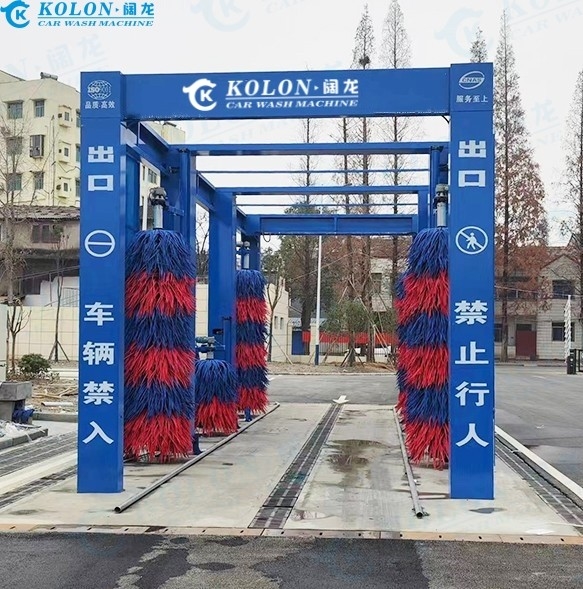 KOLON lái xe thông qua nút dừng khẩn cấp Thiết bị máy giặt xe buýt với điều khiển PLC 267L tiêu thụ nước