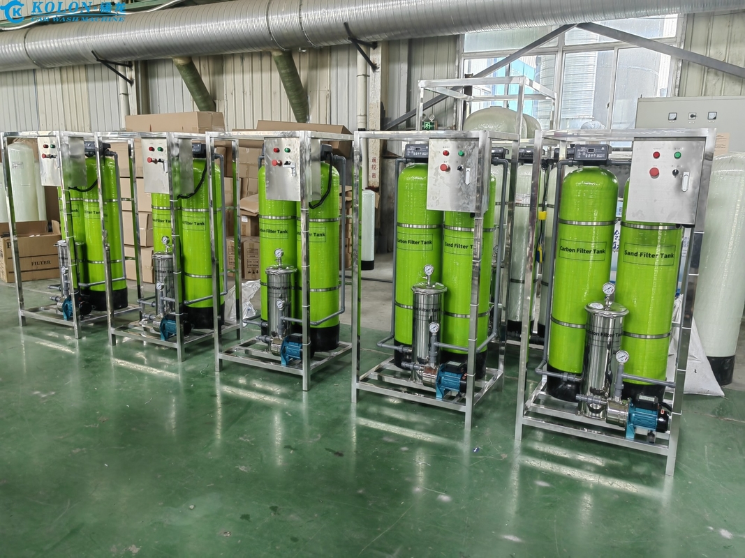 Hệ thống xử lý nước thải Kolon bạc khung thép không gỉ Hệ thống lọc năm giai đoạn