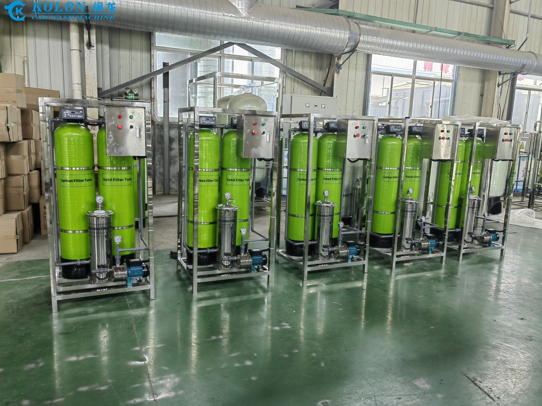 Hệ thống xử lý nước thải Kolon bạc khung thép không gỉ Hệ thống lọc năm giai đoạn