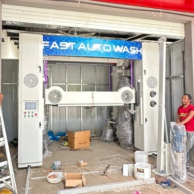 15cars/hour Máy giặt xe với phun bọt Thời gian giặt nhanh