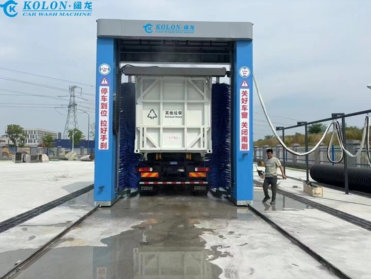 Máy rửa xe buýt tiết kiệm nước KL-EN1 với thời gian rửa 3-5 phút và công suất 67 kW